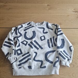 H&M Kids Crewneck Sweater - White and Black